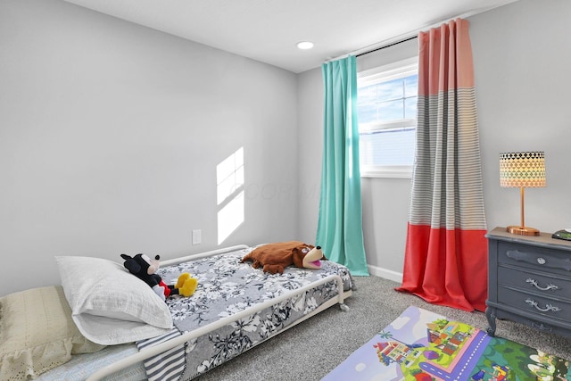 bedroom featuring carpet flooring