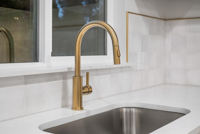 details with light stone counters and sink