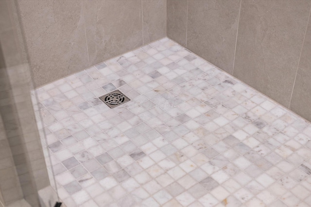 room details featuring tiled shower