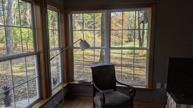 sunroom / solarium with a wealth of natural light