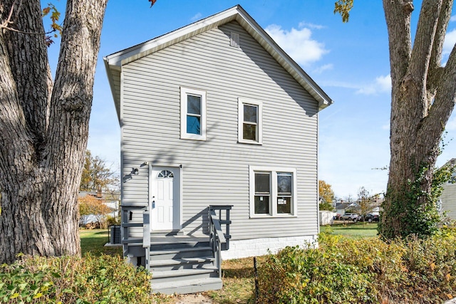 view of rear view of property