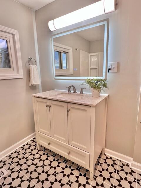 bathroom featuring vanity