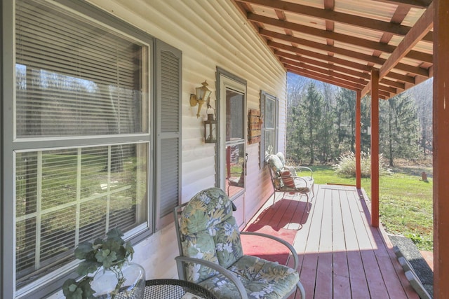 760 Henpeck Rd, Utica, OH 43080 - view of wooden porch