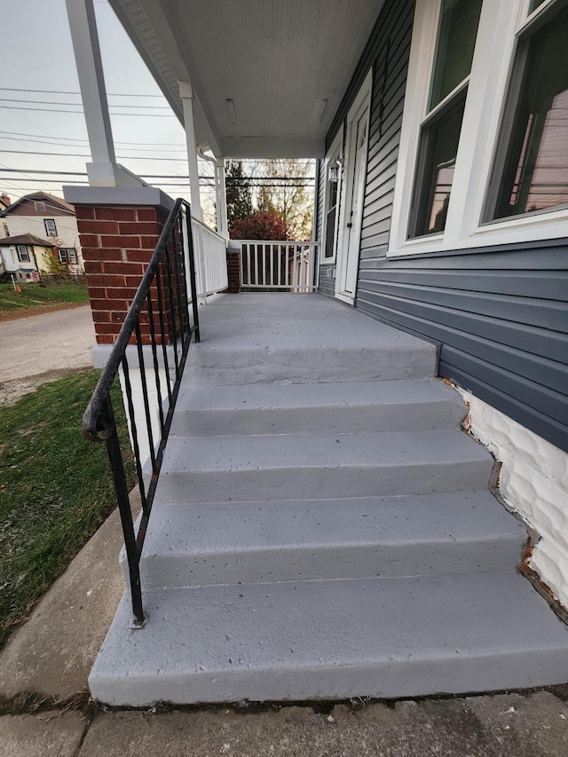 view of staircase