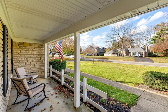 view of patio / terrace featuring a porch