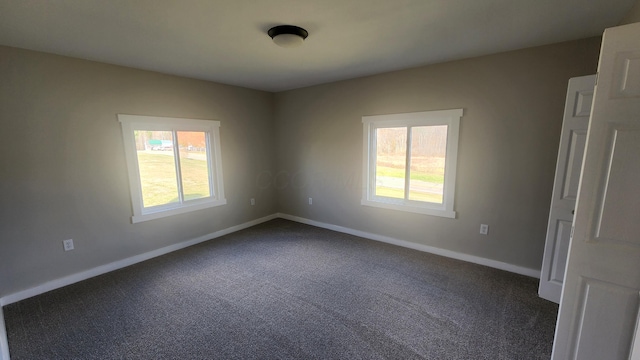 view of carpeted empty room