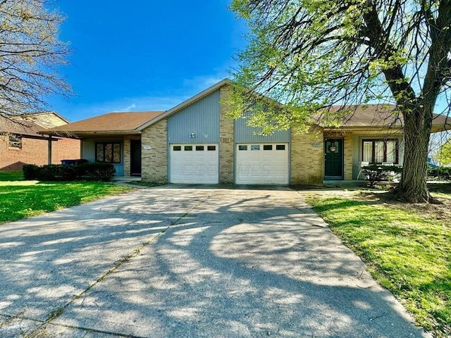 ranch-style house with a garage