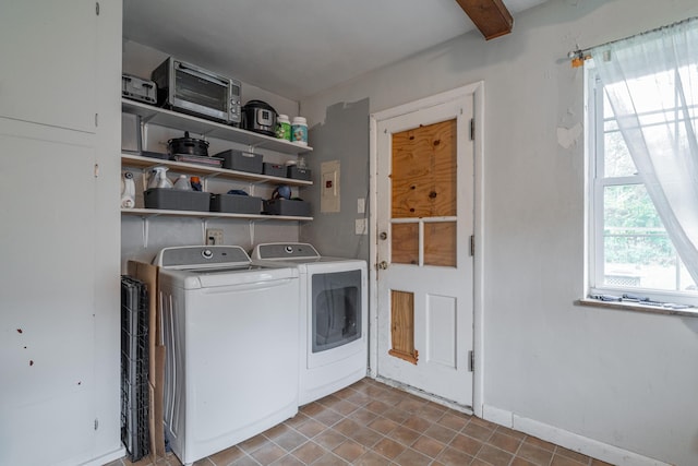 laundry area with washer and clothes dryer