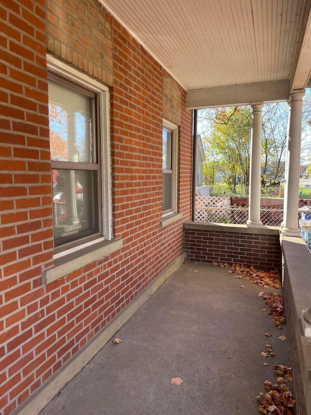 view of patio / terrace with a porch