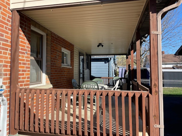 view of patio / terrace featuring a porch