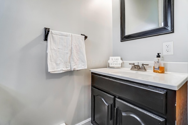 bathroom featuring vanity