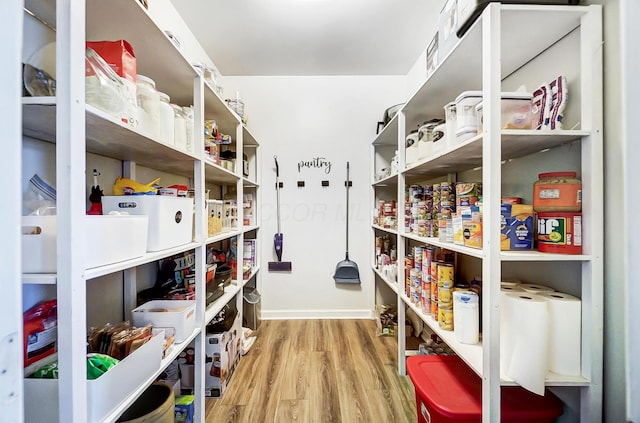 view of pantry