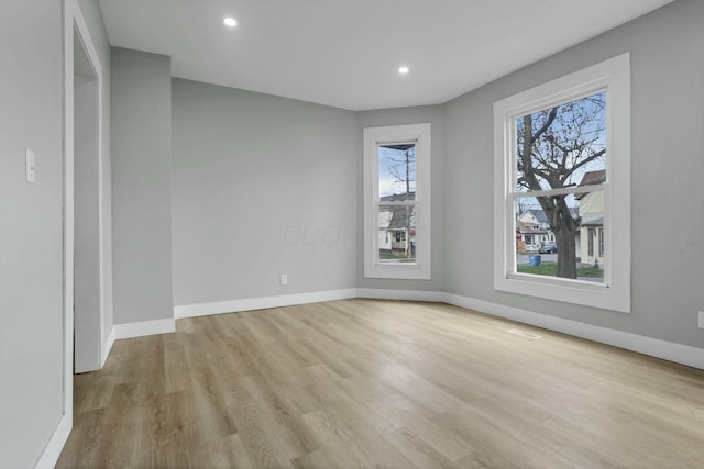 interior space featuring light wood-type flooring