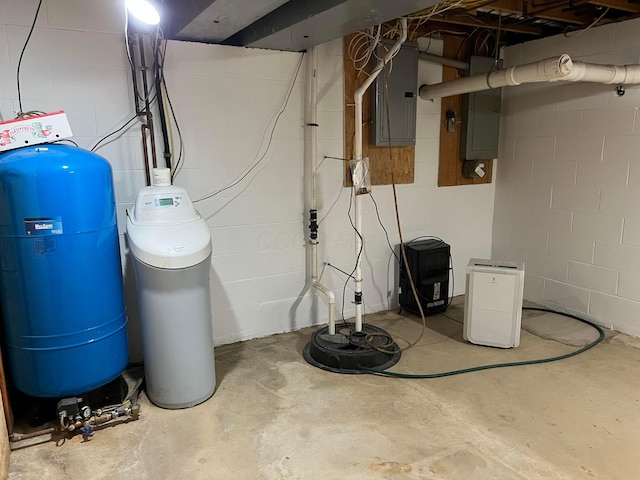 utility room featuring electric panel