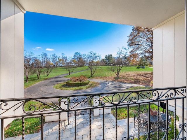 view of balcony