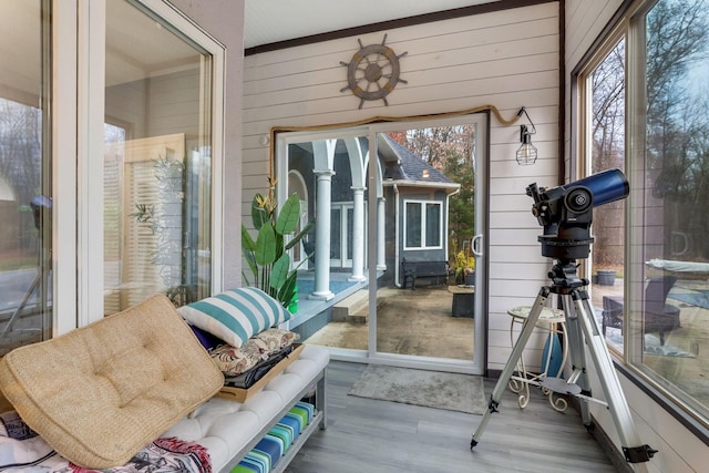 view of sunroom / solarium