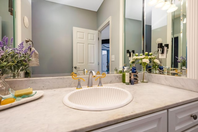 bathroom with vanity