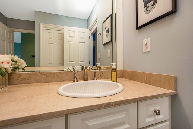 bathroom featuring vanity