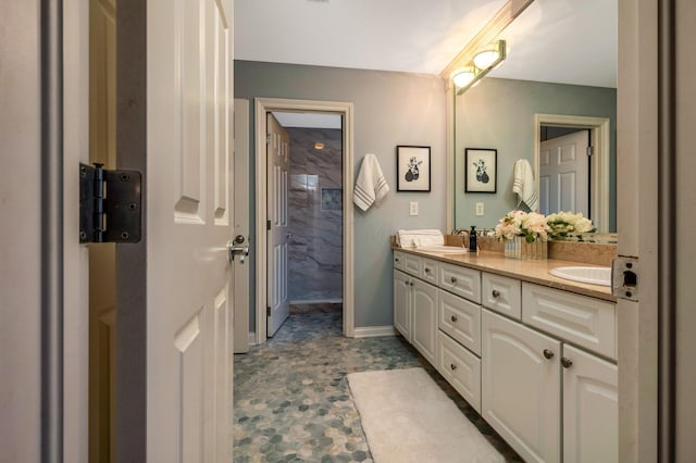 bathroom featuring vanity