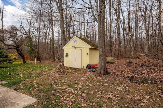 view of outdoor structure