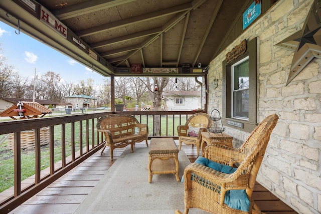 view of balcony