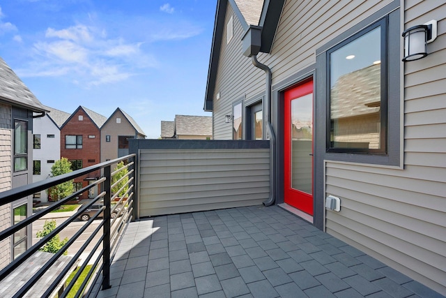 view of patio / terrace featuring a balcony