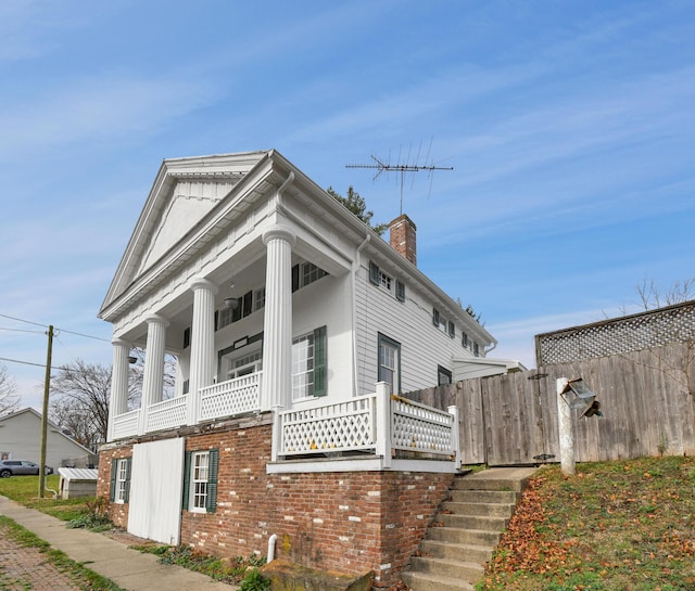 view of side of home