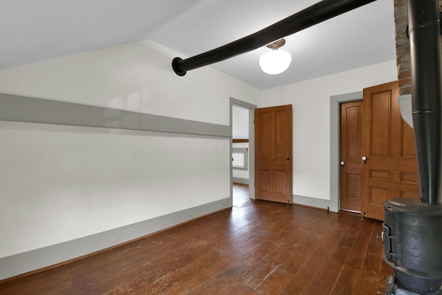 interior space featuring dark hardwood / wood-style flooring