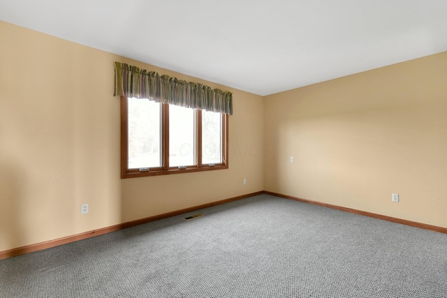 view of carpeted empty room