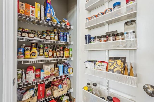 view of pantry