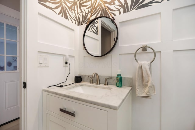 bathroom with vanity