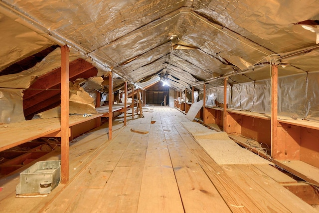 view of attic