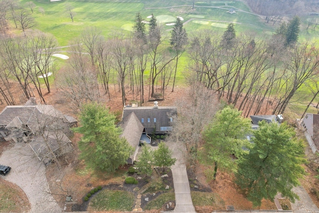 bird's eye view featuring a rural view