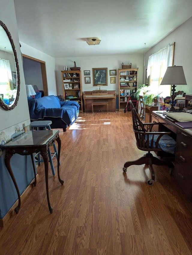 interior space featuring hardwood / wood-style floors