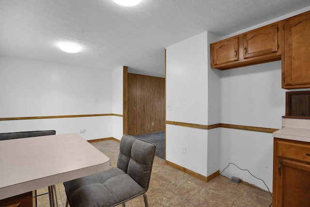 kitchen featuring a textured ceiling