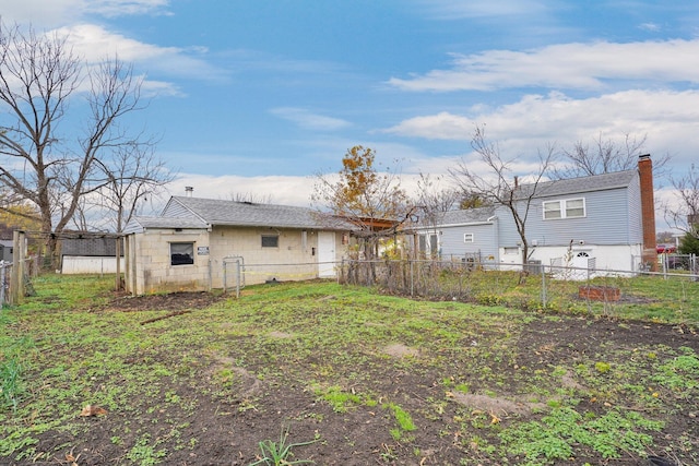 view of back of property