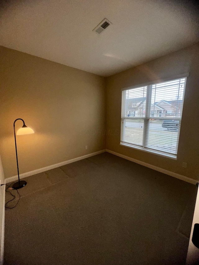 spare room featuring carpet flooring