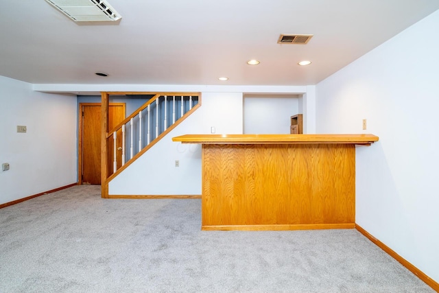 bar with light carpet