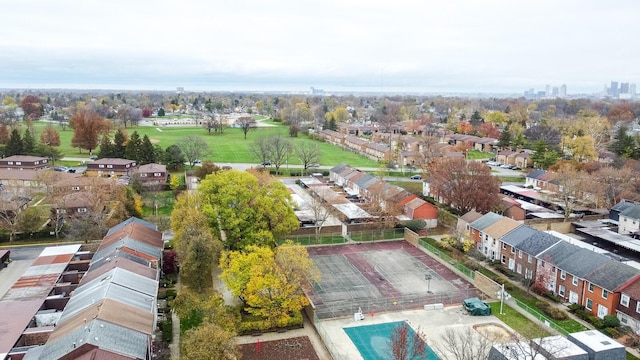 birds eye view of property