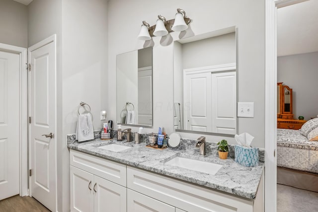 bathroom featuring vanity