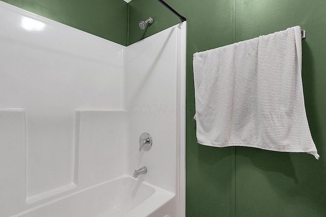 bathroom featuring bathing tub / shower combination