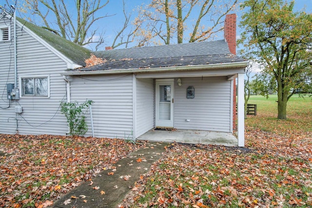 view of back of property