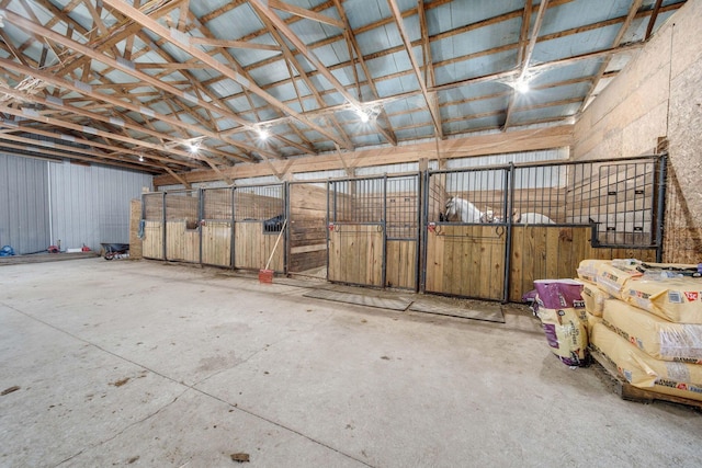 view of horse barn