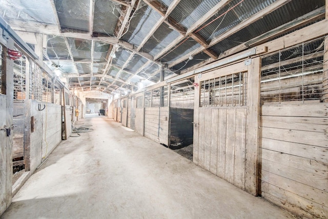 view of horse barn