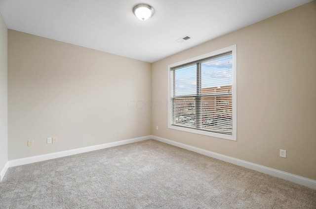 view of carpeted empty room