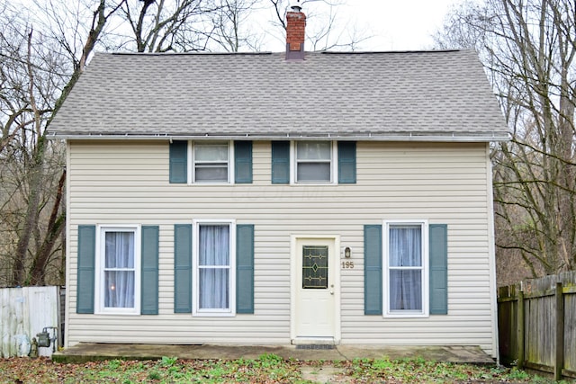 195 N Walnut St, Galena, OH 43021 - view of front of home featuring a chimney and a shingled roof