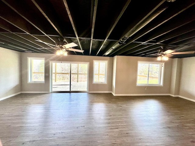 unfurnished room featuring wood-type flooring