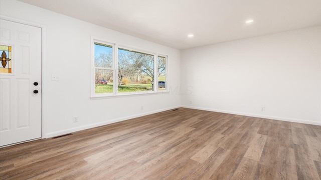 interior space with light wood-type flooring