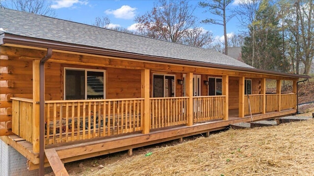 view of rear view of property