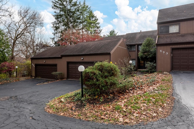 view of home's exterior featuring a garage